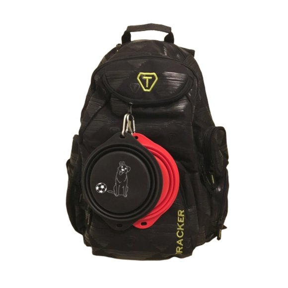 Collapsible Travel Dog Bowls (Large Size / 800 ml) - Two Pack (Black & Red) - Picture 8 of 8